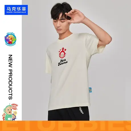 【商场同款】 马克华菲2023天线宝宝联名夏季新款匹马棉短袖T恤男图片