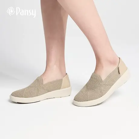 Pansy日本女鞋健步休闲运动单鞋软底舒适防滑一脚蹬妈妈鞋春季商品大图