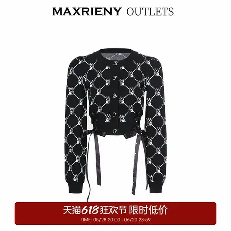 【奥莱】MAXRIENY芭蕾风针织开衫外套商品大图