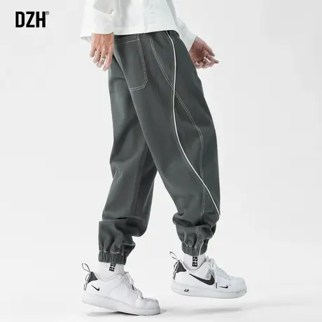 男士美式hiphop裤子潮流男痞帅男裤秋款2023新款休闲裤男款束脚裤商品大图