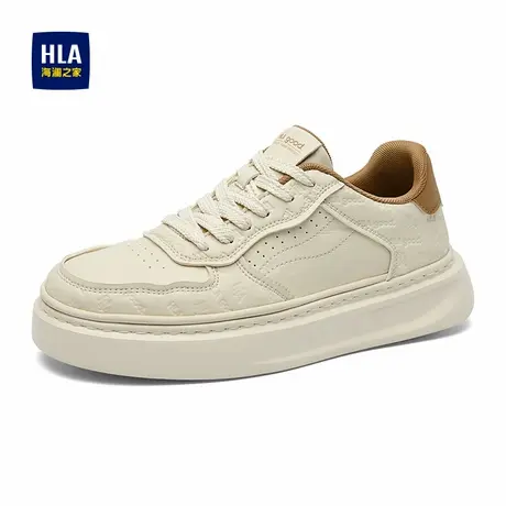 HLA/海澜之家男鞋新款潮流时尚增高板鞋耐磨百搭透气休闲鞋商品大图