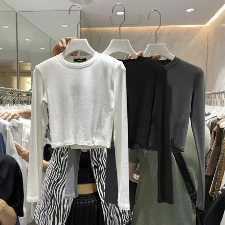 2023年早秋季新款乌77初秋欧货设计感小众上衣春秋薄款卫衣女装潮图片