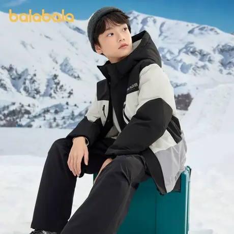 巴拉巴拉童装儿童羽绒服2025款男童冬季中长款保暖潮商品大图