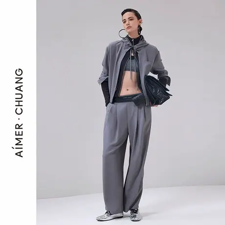 爱慕·CHUANG倾慕女士轻机能休闲阔腿长裤CA821931商品大图