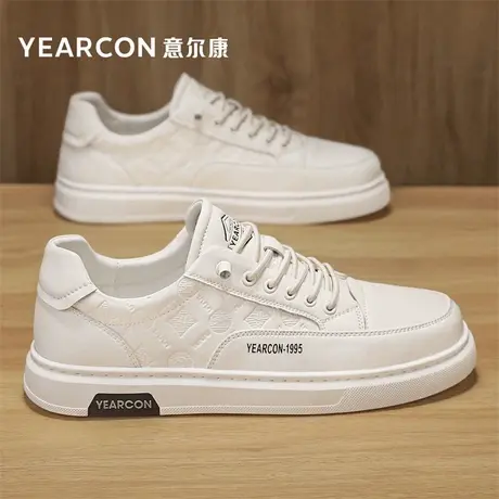 意尔康欧洲站男鞋秋季透气西装小白鞋子潮鞋爆款男士百搭休闲板鞋商品大图