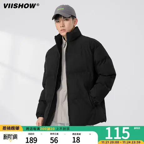VIISHOW棉衣男士宽松潮牌2023冬季新款男生加厚外套面包羽绒棉服商品大图