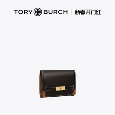 TORY BURCH 汤丽柏琦T MEDIUM牛皮革卡扣钱包88307商品大图