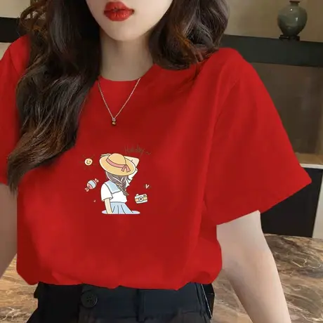 2023春夏新款白色长袖t恤女薄款学生显瘦内搭圆领打底衫纯棉上衣商品大图