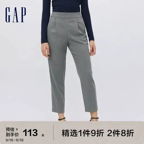 Gap女装秋季款通勤修身直筒西装裤737172 女士气质休闲时尚长裤图片