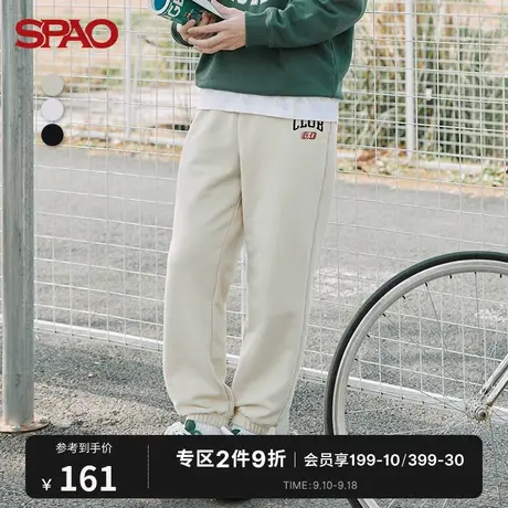 SPAO男士运动裤秋冬季新款休闲百搭束脚休闲运动长裤SPMTC12H12商品大图