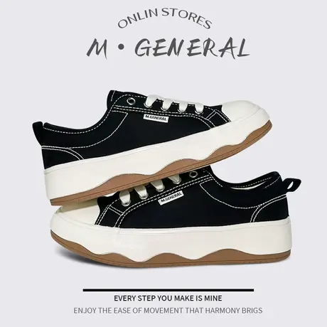 名将配裙子帆布鞋女2023新款夏小白鞋休闲百搭女鞋透气厚底板鞋子图片