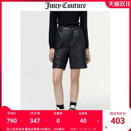 Juicy Couture橘滋短裤女美式夏季新款休闲显瘦百搭直筒高腰短裤商品大图