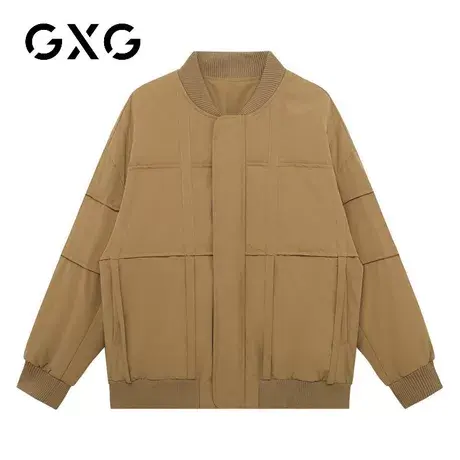 【新品】GXG男装【90白鸭绒】冬季面包服立领短款户外加厚羽绒服商品大图