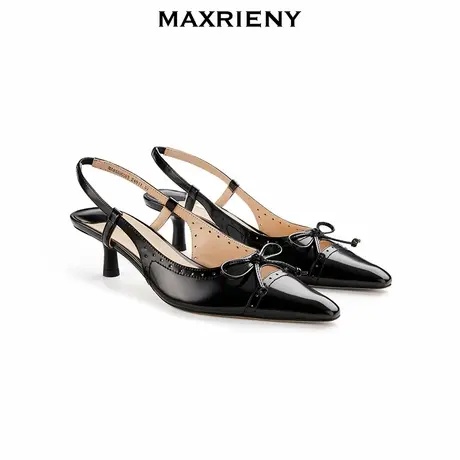 【银河精灵-商场同款】MAXRIENY2024优雅蝴蝶结后空鞋图片
