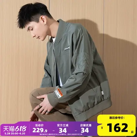 唐狮2025春季新款男士飞行夹克外套休闲立领短款上衣时尚男外套图片