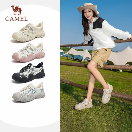 骆驼丑萌凉鞋女2025夏季新款包头沙滩鞋户外登山运动凉鞋镂空鞋子商品大图