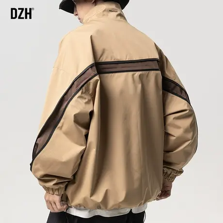 男士美式高街外套男潮高级感痞帅2023年新款飞行员立领夹克冲锋衣商品大图