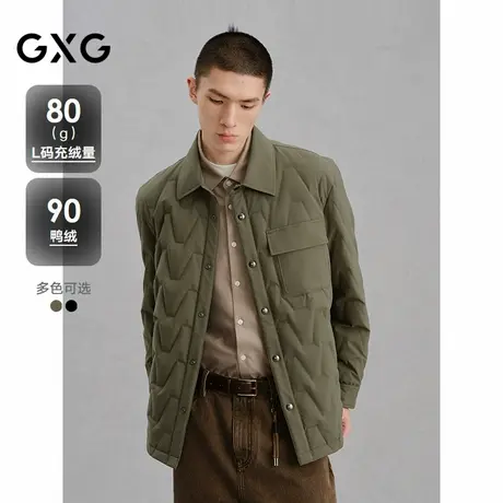 GXG男装 衬衫式轻薄通勤羽绒服男 24冬品G24XY24029商品大图