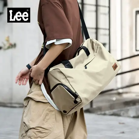 Lee单肩包男大容量游泳健身包干湿分离短途旅行包女斜挎包收纳包图片