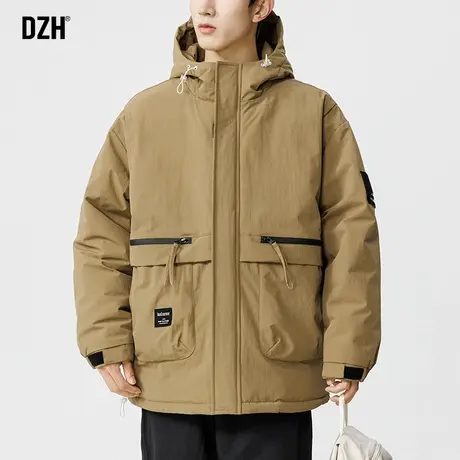 男士户外冲锋衣男款工装棉服男冬季加厚美式棉衣2023新款冬装外套商品大图