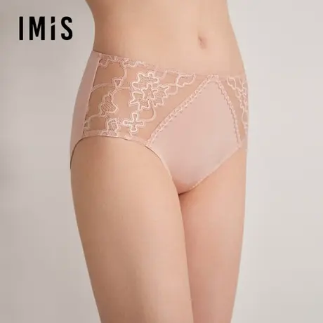 爱美丽IMIS内裤女士内衣性感蕾丝抗菌底裆中腰平角裤IM23BNR1商品大图