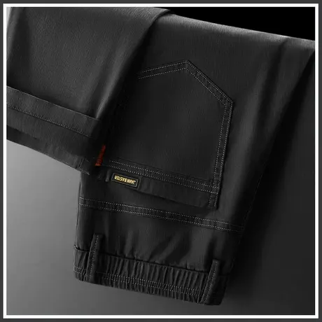 夏季薄款休闲长裤男士凉感降温冰丝凉凉西装西裤男裤夏日裤子透气商品大图