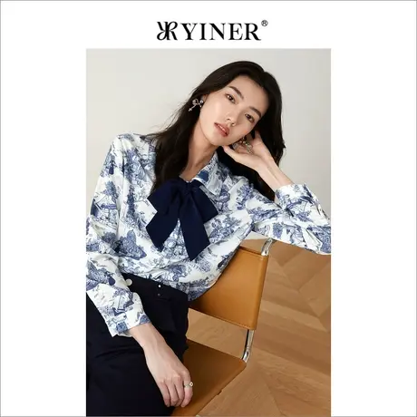 YINER音儿专柜女装2022春季新款衬衫8C63130296商品大图