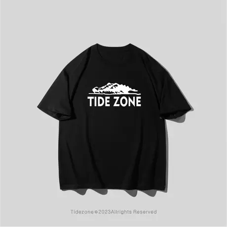 Ohlyah美式潮牌趣味鳄鱼字母黑色短袖t恤男女潮宽松大码2023新款图片