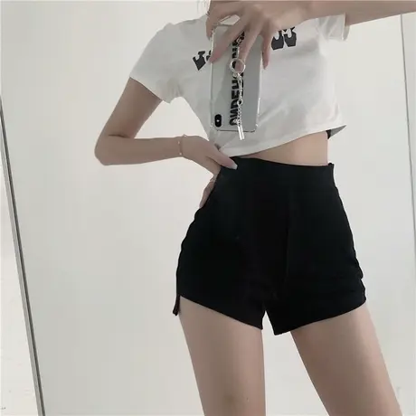黑色打底短裤女春秋季外穿高腰安全裤收腰提臀下衣失踪靴裤保险裤商品大图