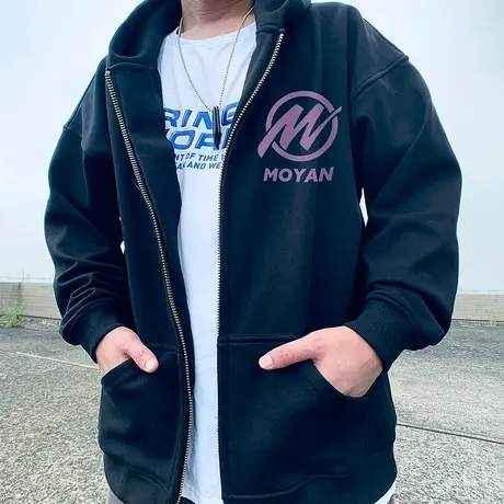 oversize胖子男装加绒拉链连帽外套夹克加肥加大码开衫卫衣春秋款商品大图