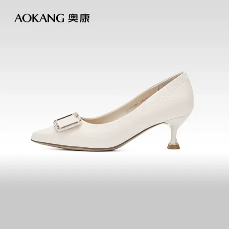 【门店发货】奥康女鞋 2023春秋季优雅气质女士单鞋办公室鞋子商品大图