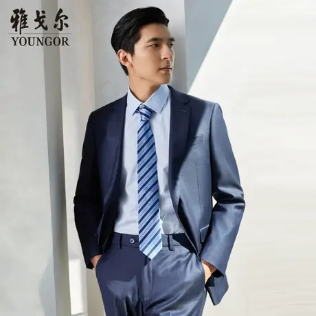 【商场同款】雅戈尔男士西服商务休闲进口面料纯羊毛西装男S2075图片