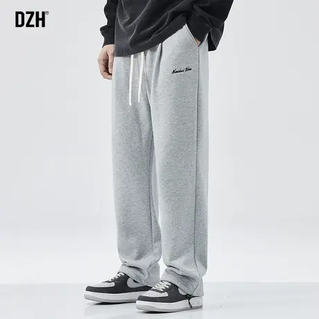 青少年灰色卫裤男春季直筒宽松2024年新款休闲裤男裤运动裤长裤子商品大图