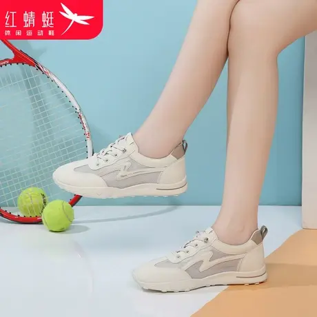 红蜻蜓女鞋夏季2024新款鞋子网面镂空休闲运动鞋女网鞋透气旅游鞋图片