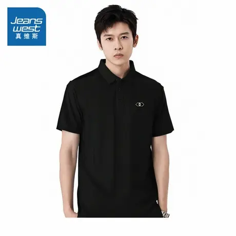 V7真维斯男装POLO衫2025夏季新品男式凉感抗菌舒适翻领短袖POLO衫商品大图