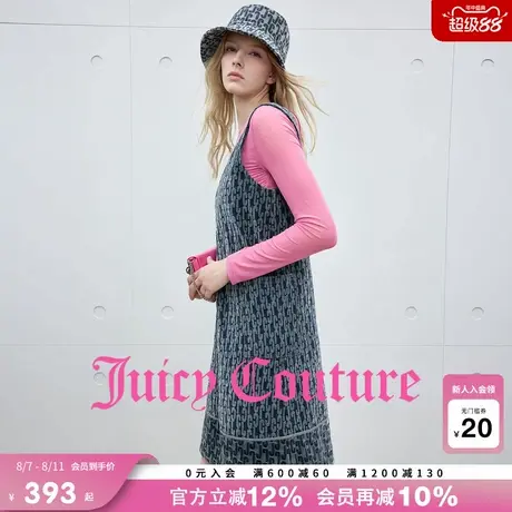 Juicy Couture橘滋连衣裙女2025年秋季新款印花牛仔无袖背心短裙商品大图
