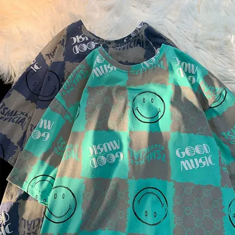 韩系夏季情侣女装小众设计感体恤辣妹上衣服正肩短袖t恤ins潮夏装商品大图