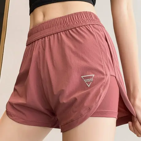 运动短裤女宽松休闲百搭夏季速干跑步健身裤防走光高腰舞蹈瑜伽裤商品大图