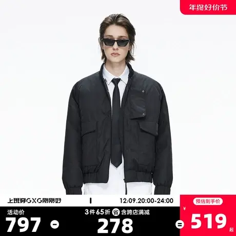YATLAS亚锐男装21冬季商场同款短款棒球领羽绒服长袖厚外套图片