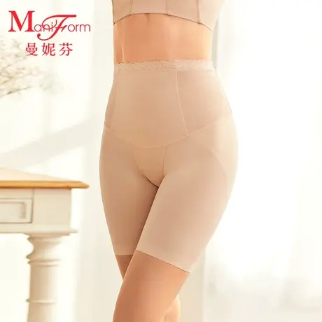 【中塑】曼妮芬高腰三分塑裤收腹提臀防走光安全裤女士舒适打底裤图片