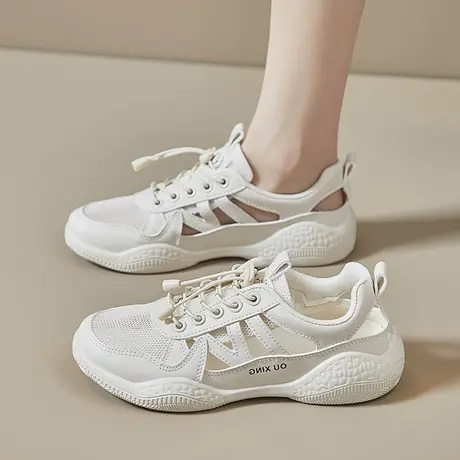 运动凉鞋女2024新款夏季孕妇鞋子小白鞋百搭女款外穿女鞋包头单鞋图片