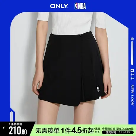 ONLY冬季NBA联名款休闲高腰百褶裙裤半身裙女|123216013图片