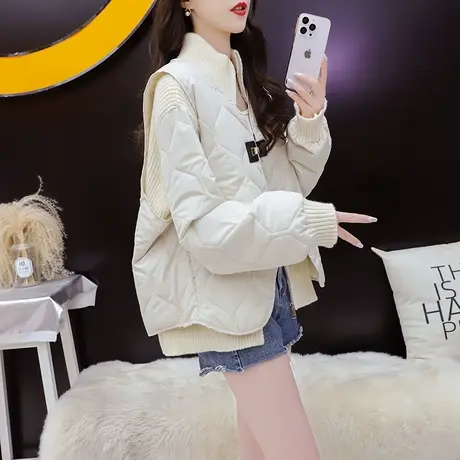 设计感毛衣马甲两件套女2023年新款秋冬爆款洋气网红炸街针织套装商品大图