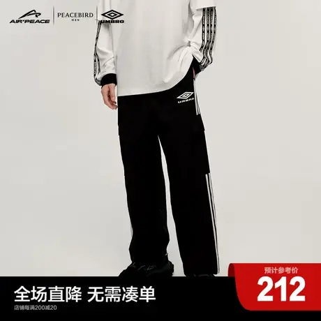 【AIRxPEACE】太平鸟男装茵宝联名系列工装运动长裤男休闲工装裤商品大图