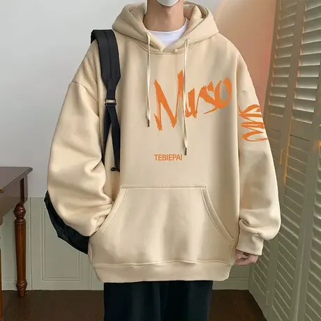 连帽卫衣男ins潮牌春秋季帽衫港风宽松外套oversize小众高街上衣图片