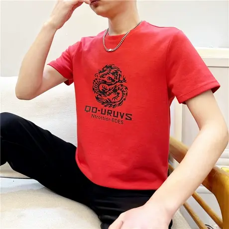 2024龙年新款男士短袖T恤衫个性本命年半袖小衫潮流帅气中国龙男图片