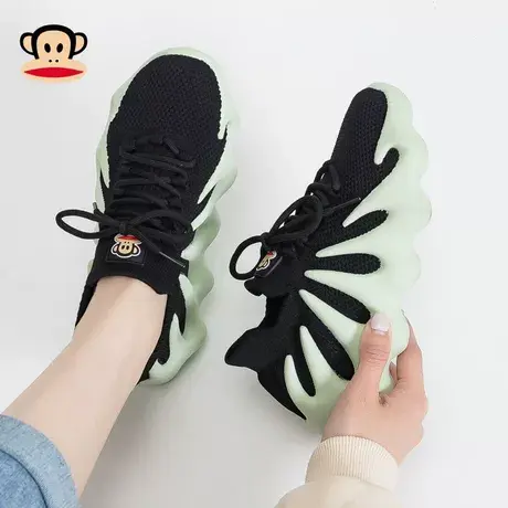 大嘴猴女鞋2023夏季新款透气轻便运动跑步鞋子八爪鱼情侣椰子鞋商品大图