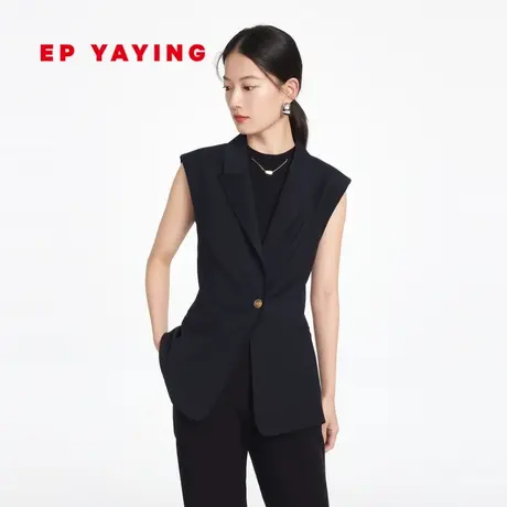 EP YAYING雅莹女装 精纺羊毛长款通勤马甲外套 2023新款1005A图片
