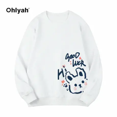 Ohlyah卫衣女秋季设计感小众薄款小个子套头洋气减龄上衣服潮ins商品大图