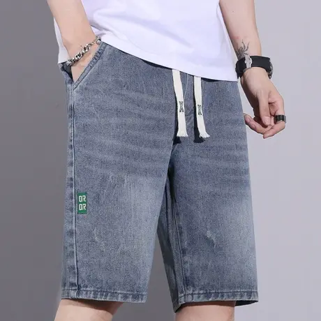 五分休闲牛仔短裤男士夏季薄款半截中裤男裤子马裤5分裤男款夏款商品大图